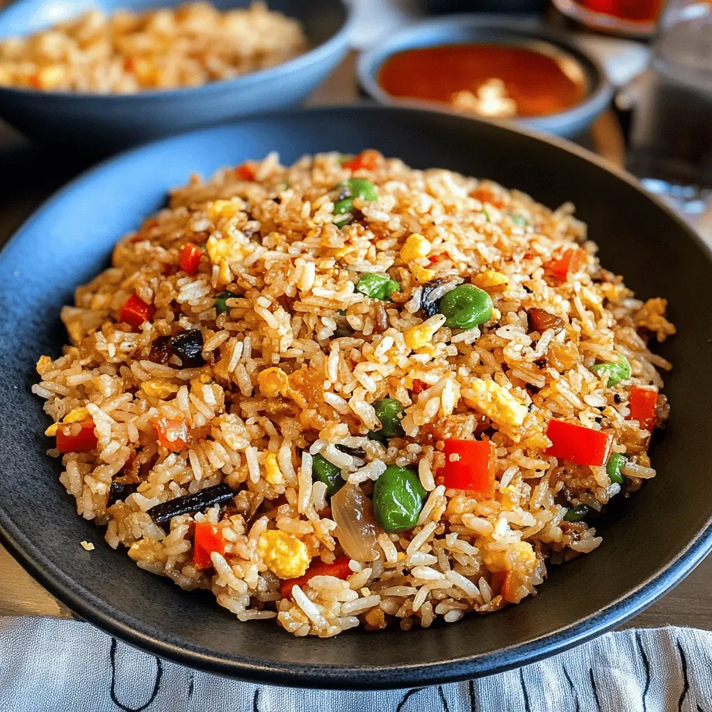 Get ready to impress with this Blackstone Fried Rice recipe! Packed with colorful veggies and topped with soy sauce for an irresistible flavor, this dish is a great way to use leftover rice. Perfect for weeknight dinners or meal prep, save this recipe for a delicious and easy side that everyone will love!