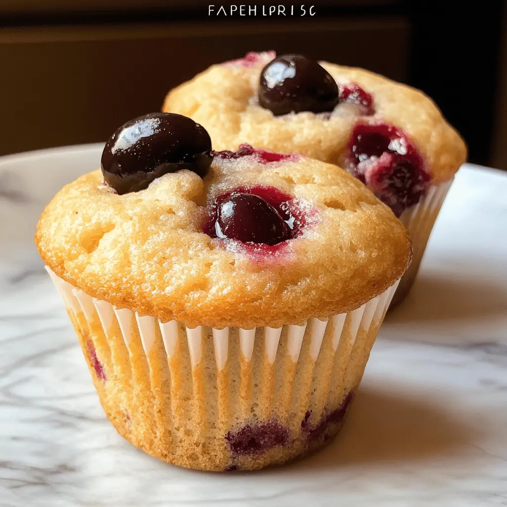 Start your morning with these delightful Cherry Muffins! Bursting with juicy cherries, these muffins are easy to make and perfect for breakfast or a sweet snack. The tender crumb and vibrant flavor make them a favorite for any occasion. Save this recipe to enjoy soft, fruity treats whenever you're in the mood for something special!