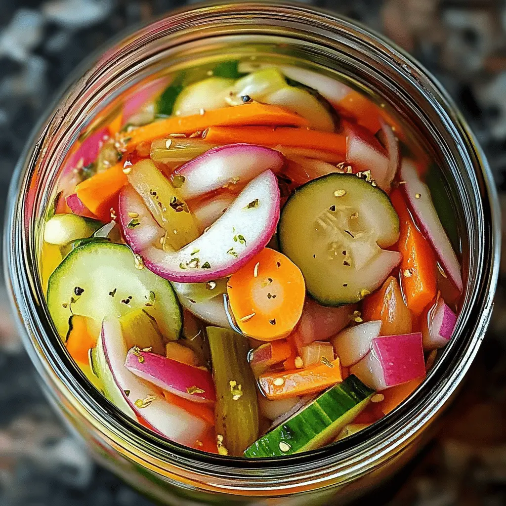 Easy Refrigerator Pickled Vegetables Recipe Quick And Tangy Simply 