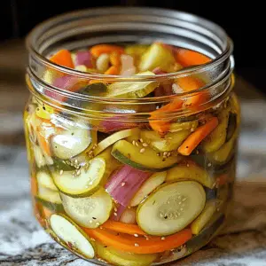 Brighten up your meals with this Easy Refrigerator Pickled Vegetables recipe! Perfect for using up leftover veggies, this quick and tangy dish requires minimal effort and offers a delicious crunch. Enjoy the vibrant flavors of carrots, cucumbers, and peppers in a zesty brine that's ready in just a few hours. Save this recipe for your next picnic or barbecue—your friends will thank you!