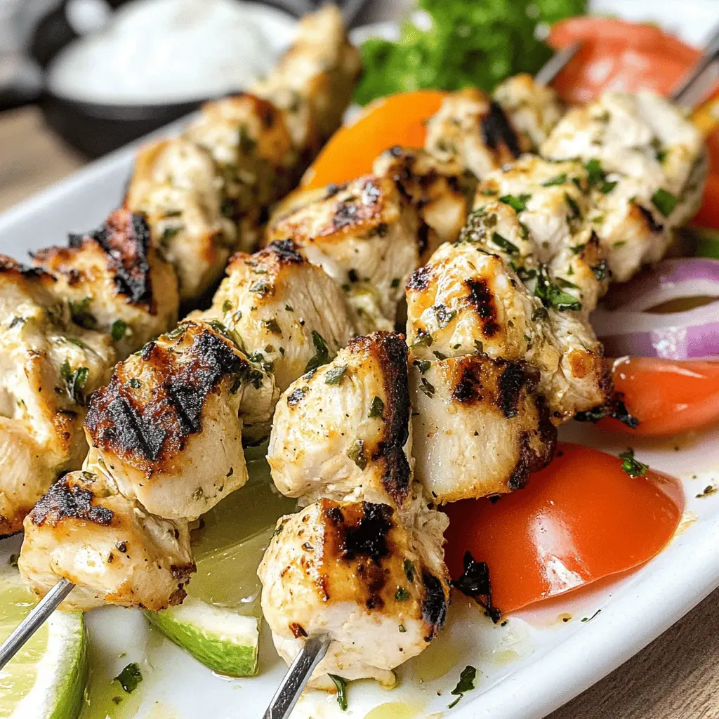 Juicy Greek-style Chicken Kebabs, or chicken Souvlaki, are a must-try! Marinated in olive oil, lemon juice, and fresh herbs, these flavorful skewers are perfect for grilling. Ideal for summer BBQs or cozy dinners at home, they're easy to make and packed with taste. Don't forget to save this recipe for a delicious meal that's sure to impress!