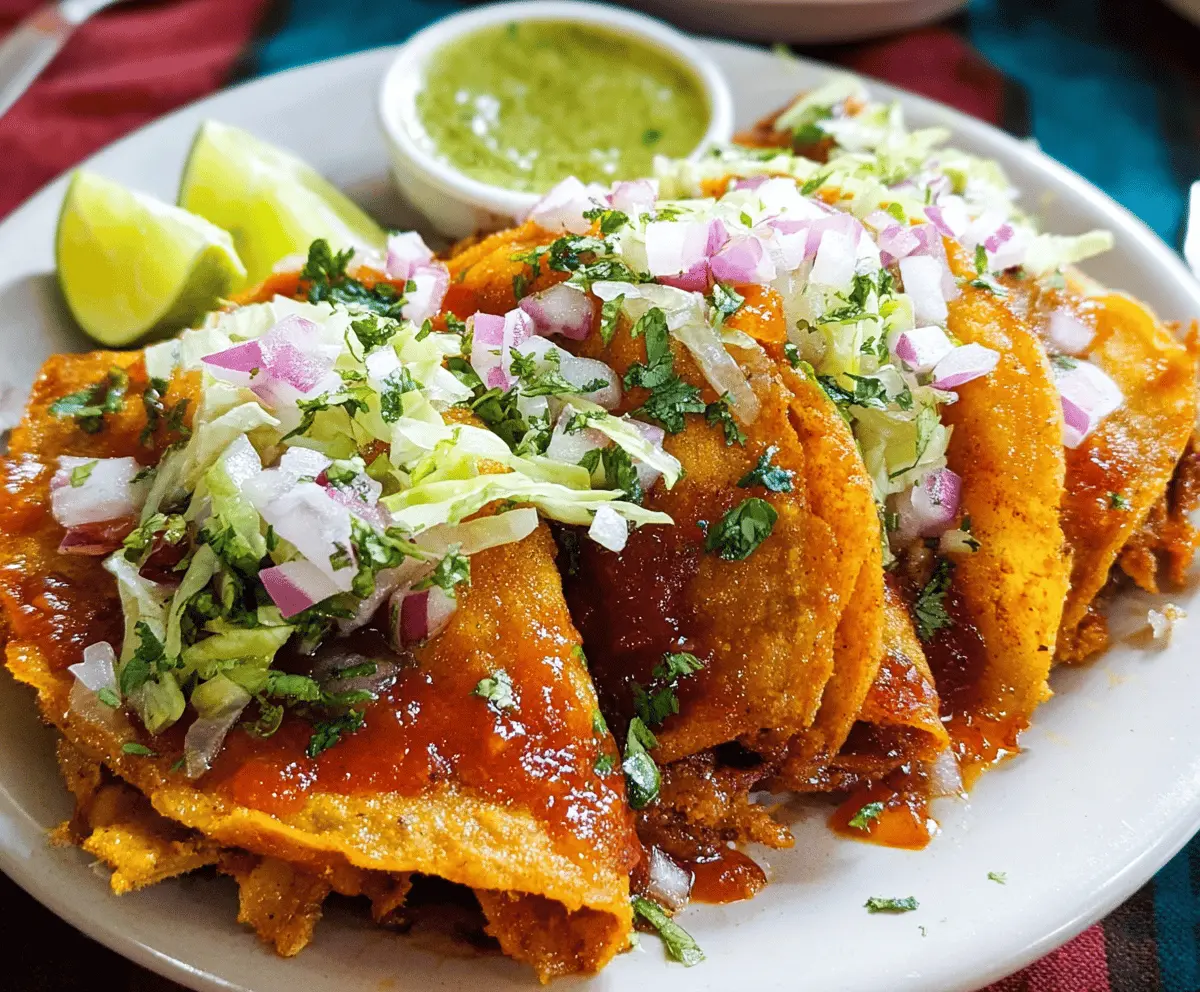 Easy Crispy Tacos Dorados Recipe
