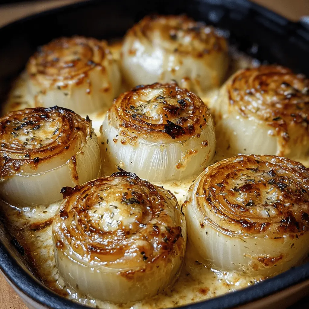 Creamy Baked Onions with Cheesy Asiago