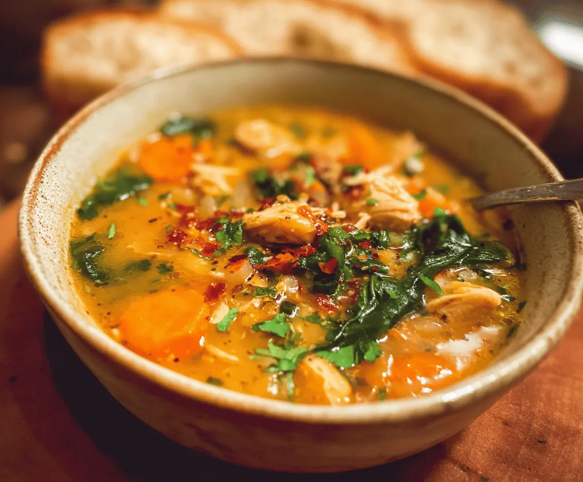 Easy Cozy Tuscan Chicken Soup Recipe