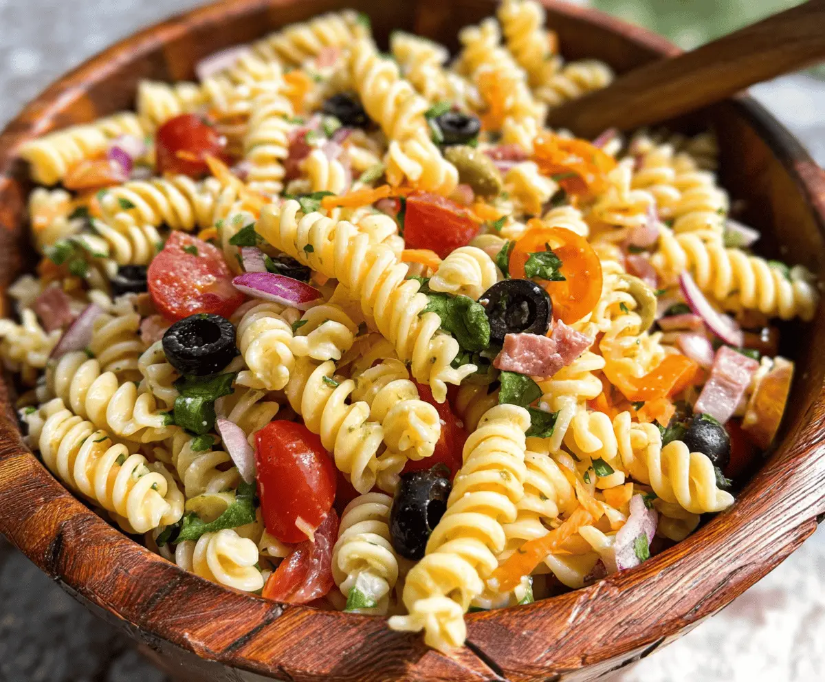 Easy and Fresh Pasta Salad Recipe