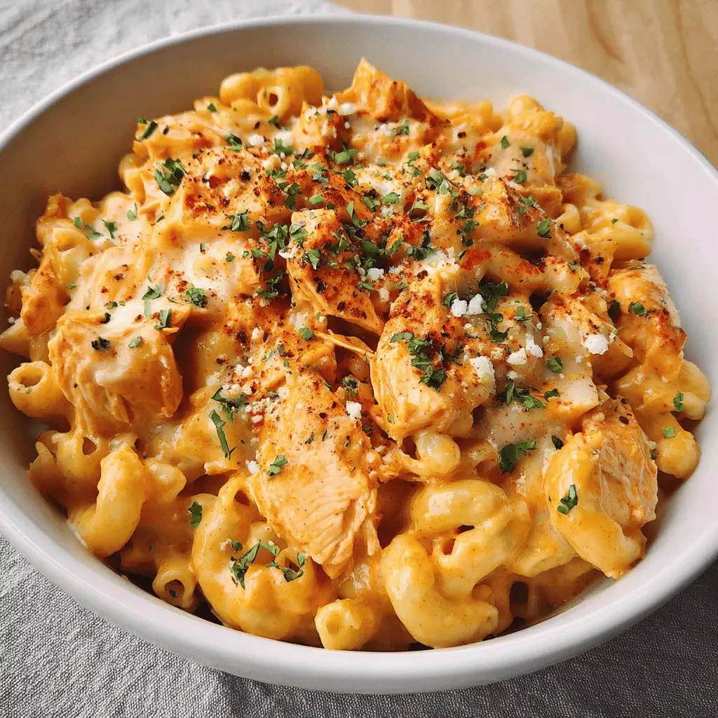 Easy Buffalo Chicken Mac and Cheese Recipe