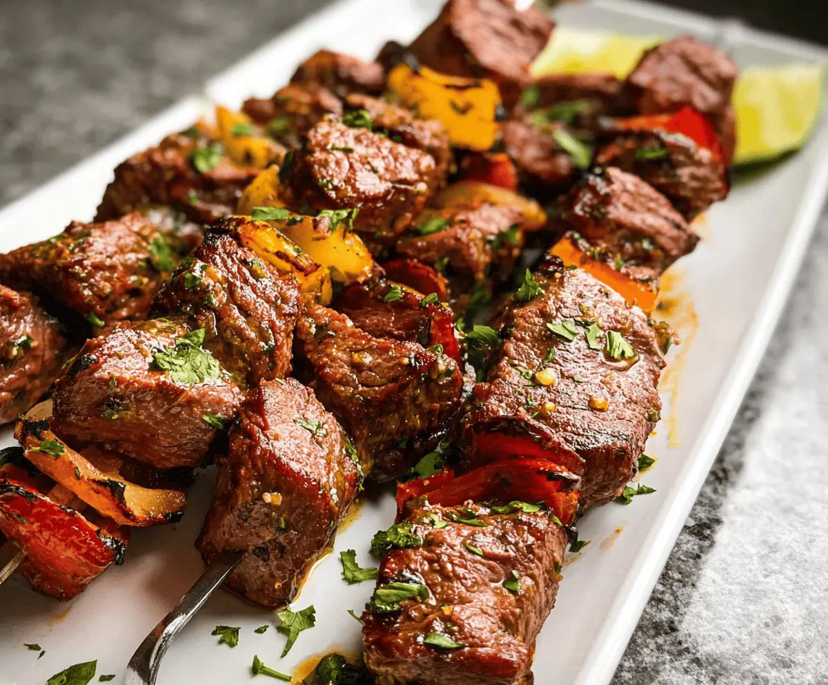 Easy Grilled Beef Kabobs With Perfect Marinade