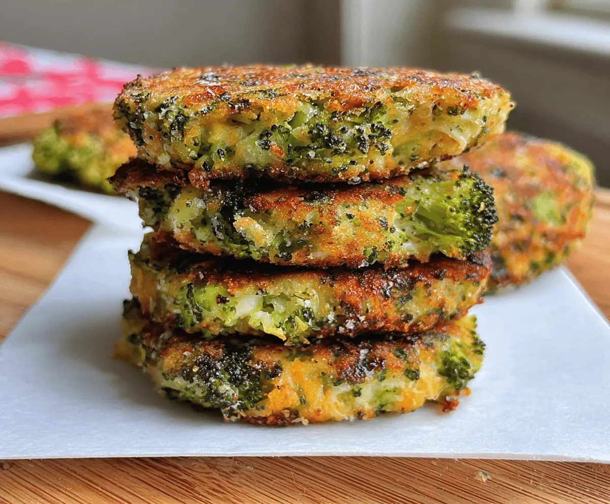 Easy Cheesy Broccoli Patties Recipe