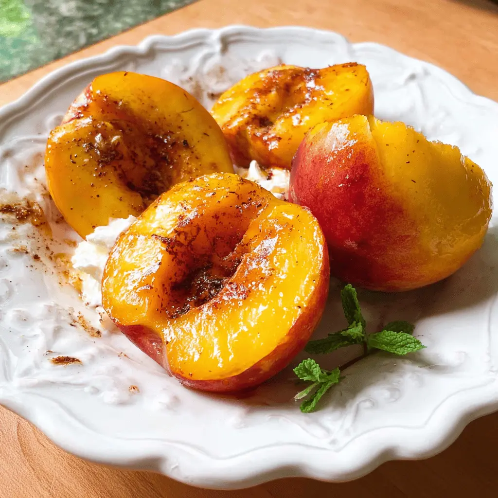 Easy Air Fryer Peaches Recipe
