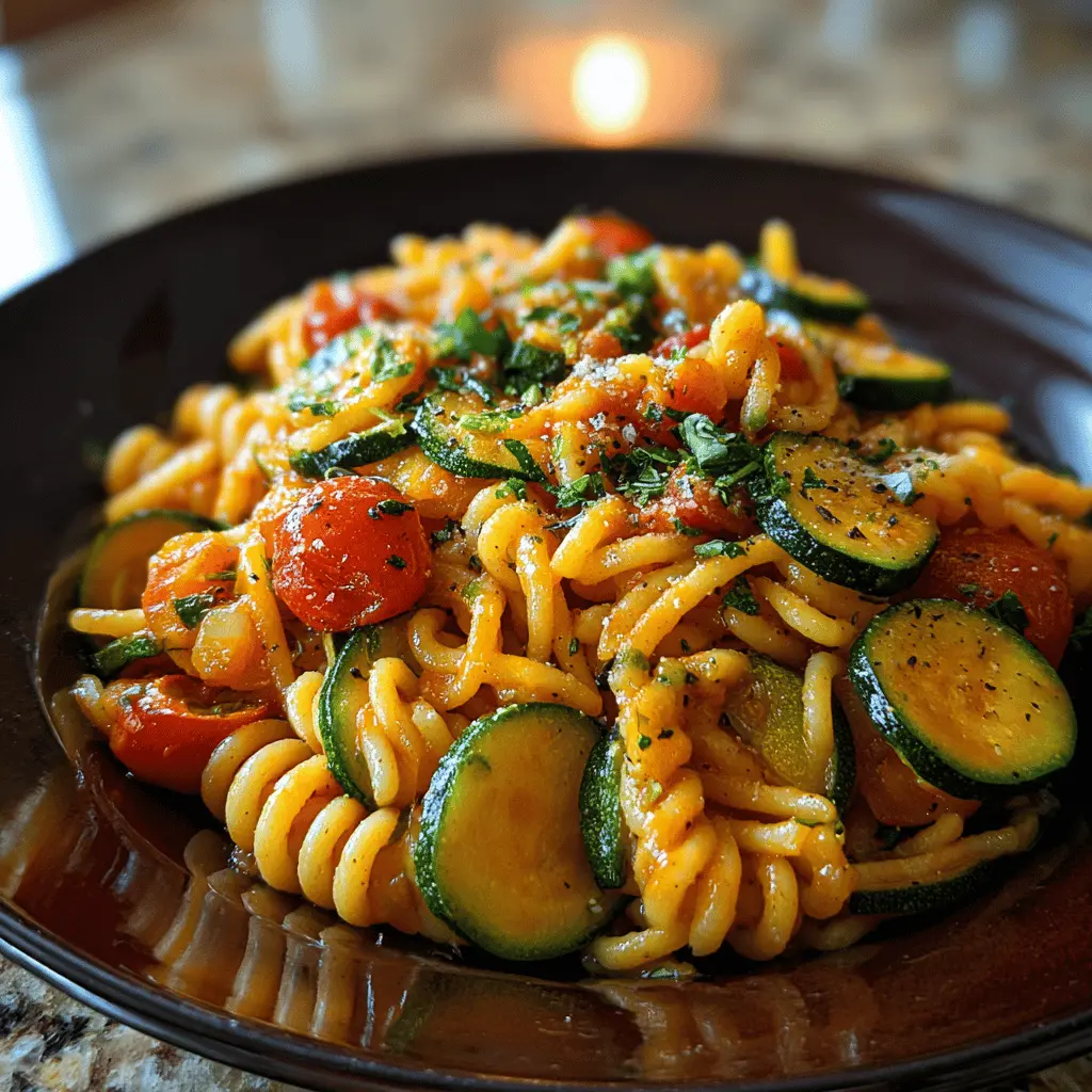 Easy Tomato Zucchini Pasta Recipe