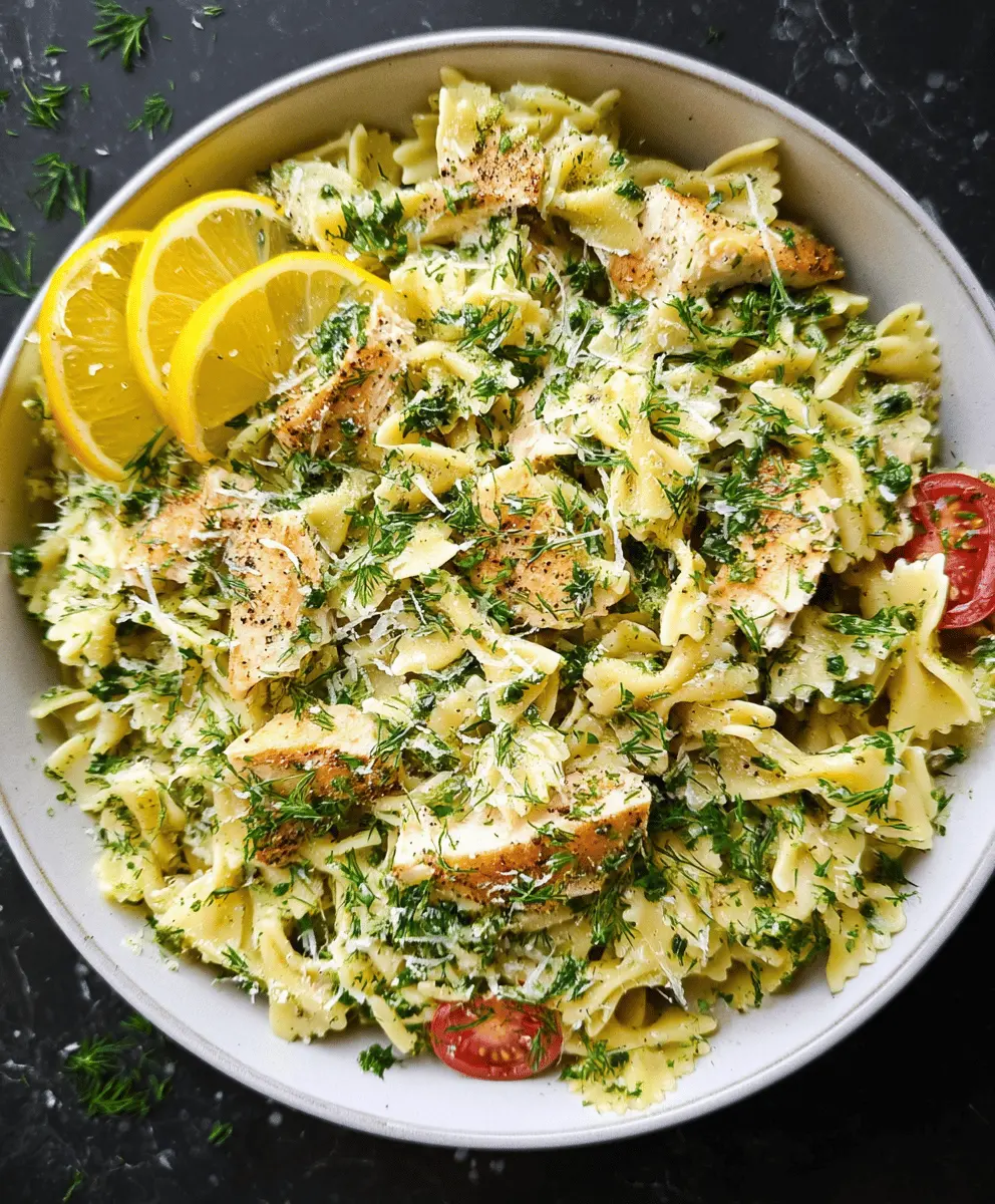 Easy Herby Lemon Chicken Pasta Salad