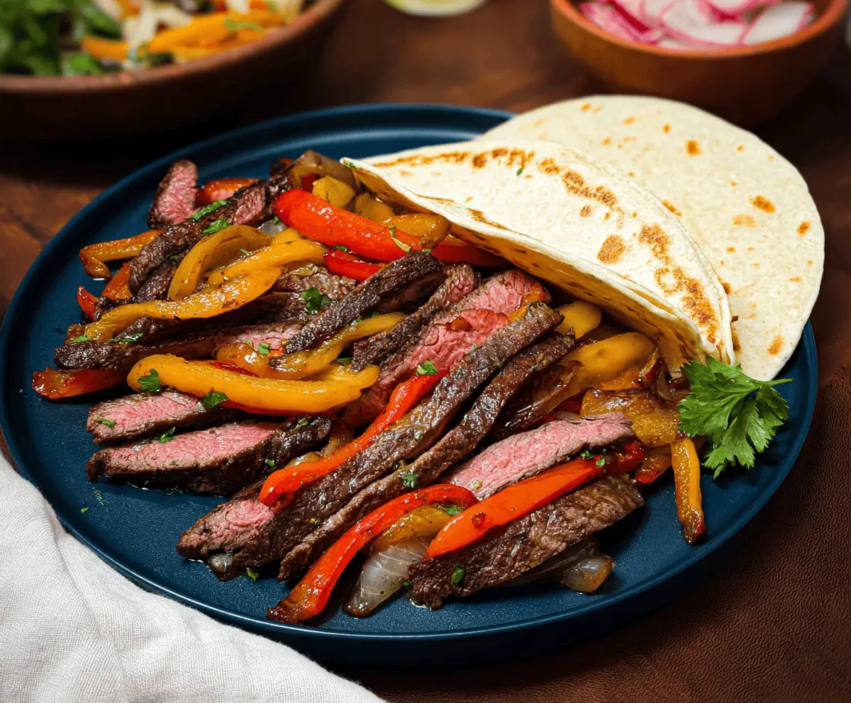 Easy Flank Steak Fajitas Recipe