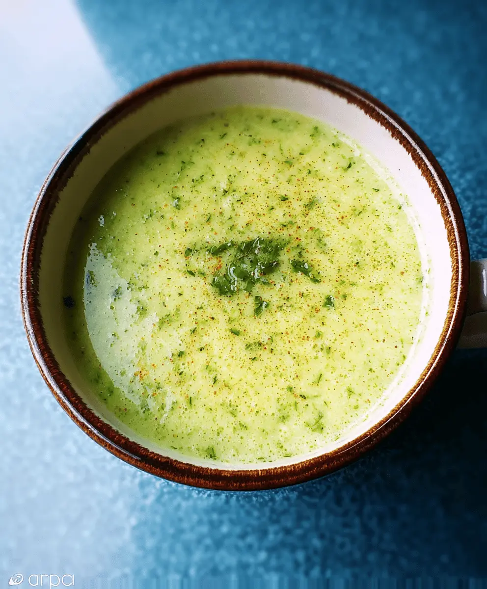 Easy Spicy Zucchini Soup Recipe