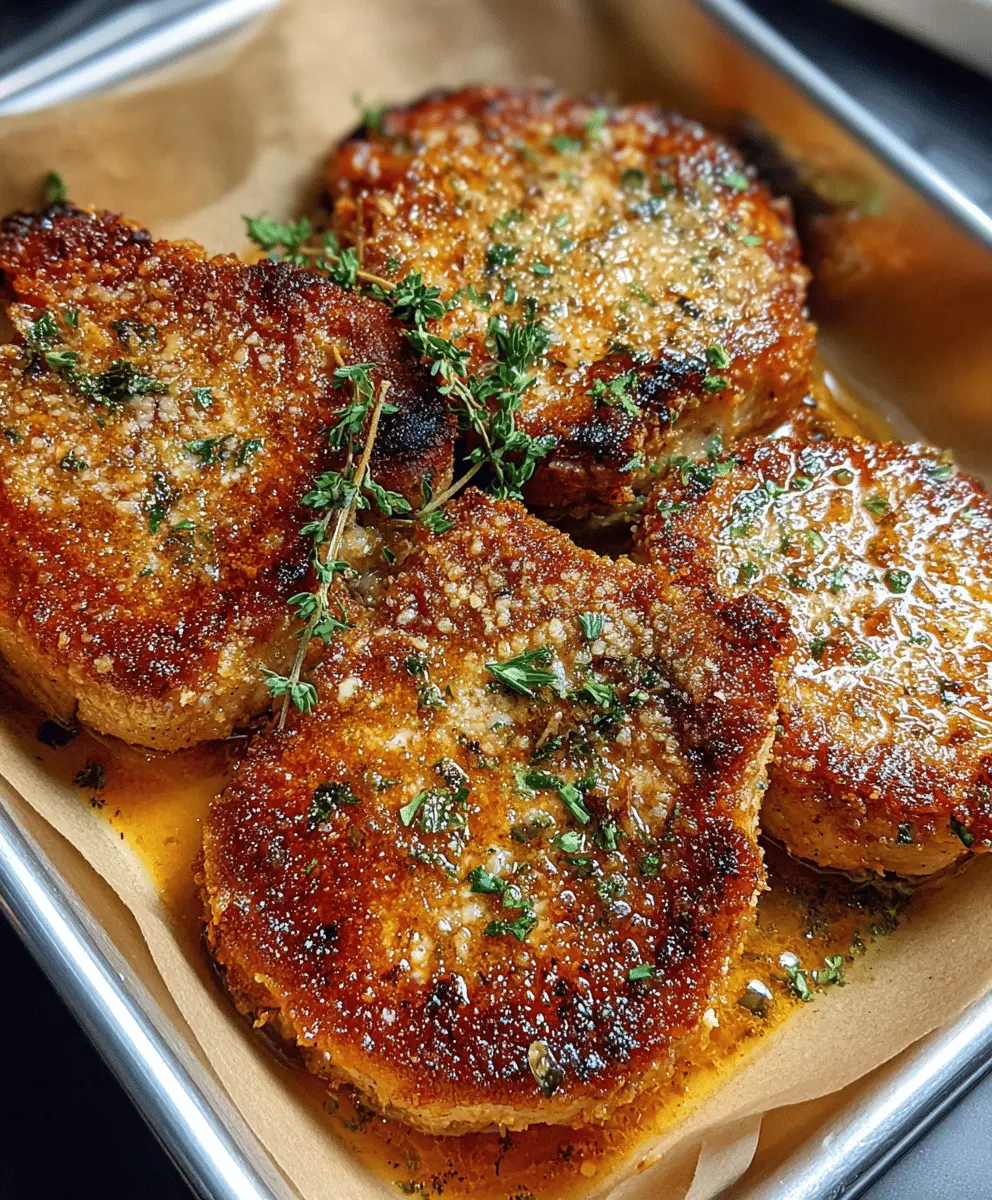 Easy Crispy Parmesan Baked Pork Chops