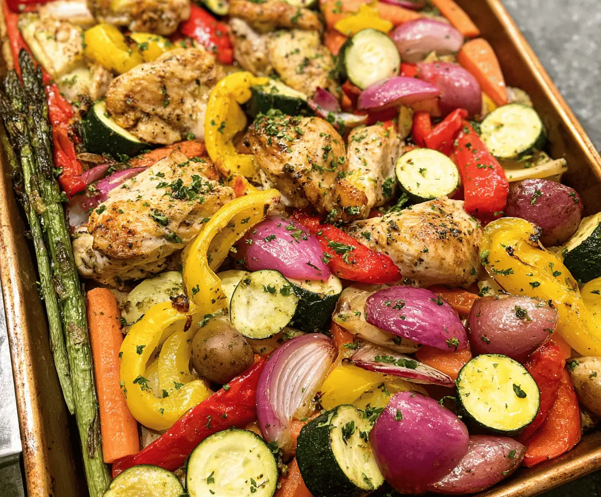 Easy Sheet Pan Chicken with Colorful Veggies