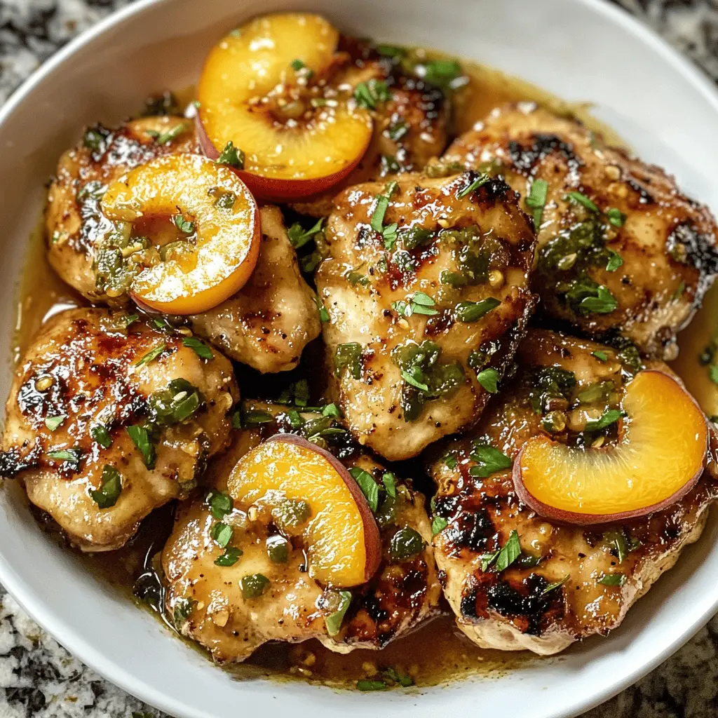 Easy Jalapeno Peach Chicken Recipe