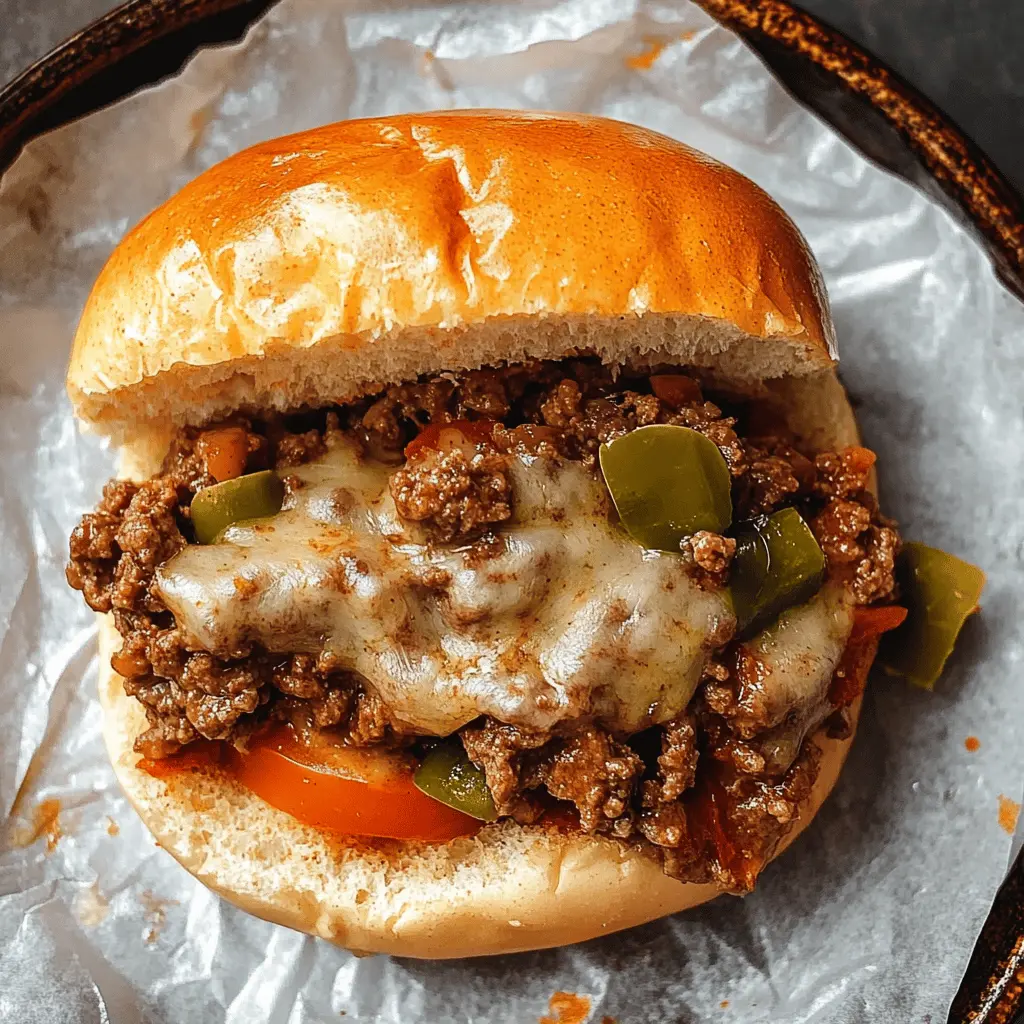 Easy Philly Cheesesteak Sloppy Joes Recipe