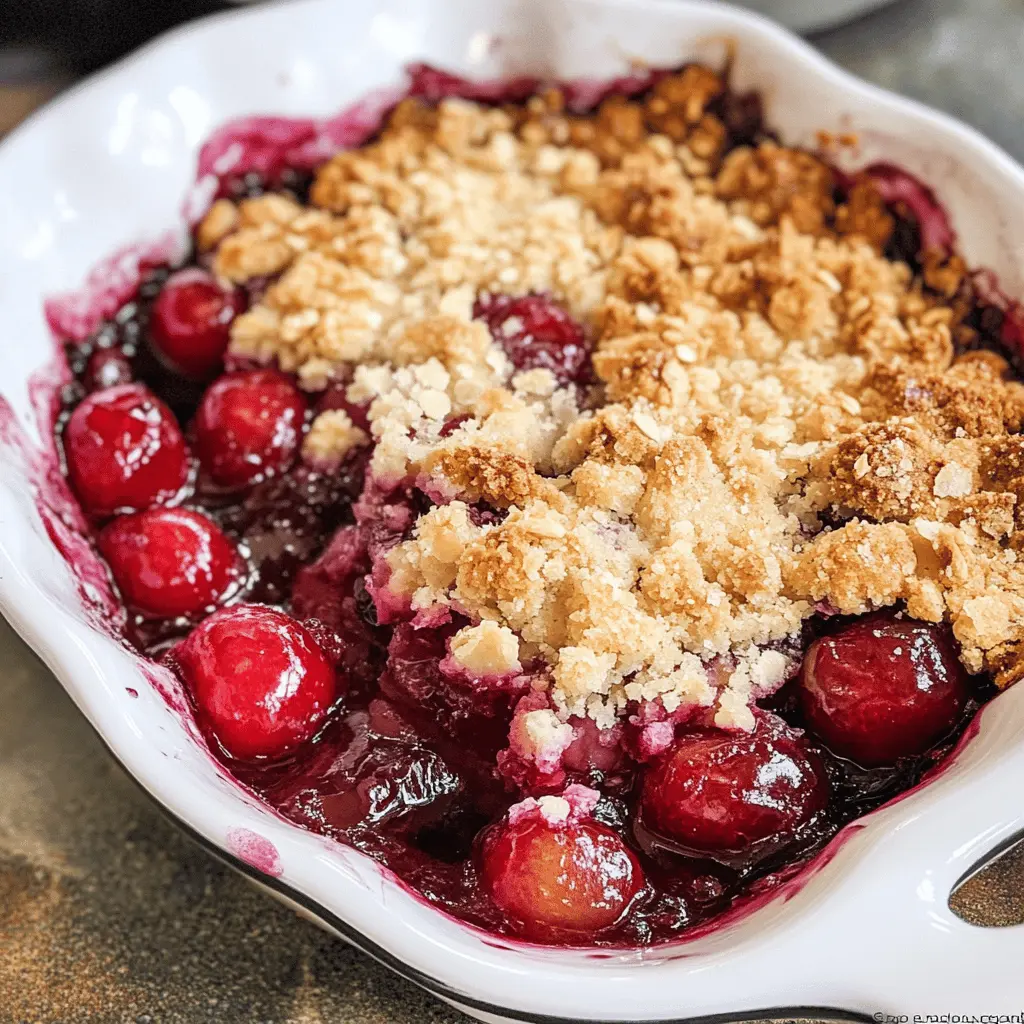 Easy Homemade Cherry Crumble Recipe