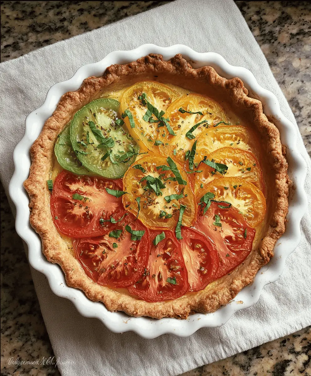 Easy Heirloom Tomato Pie Recipe