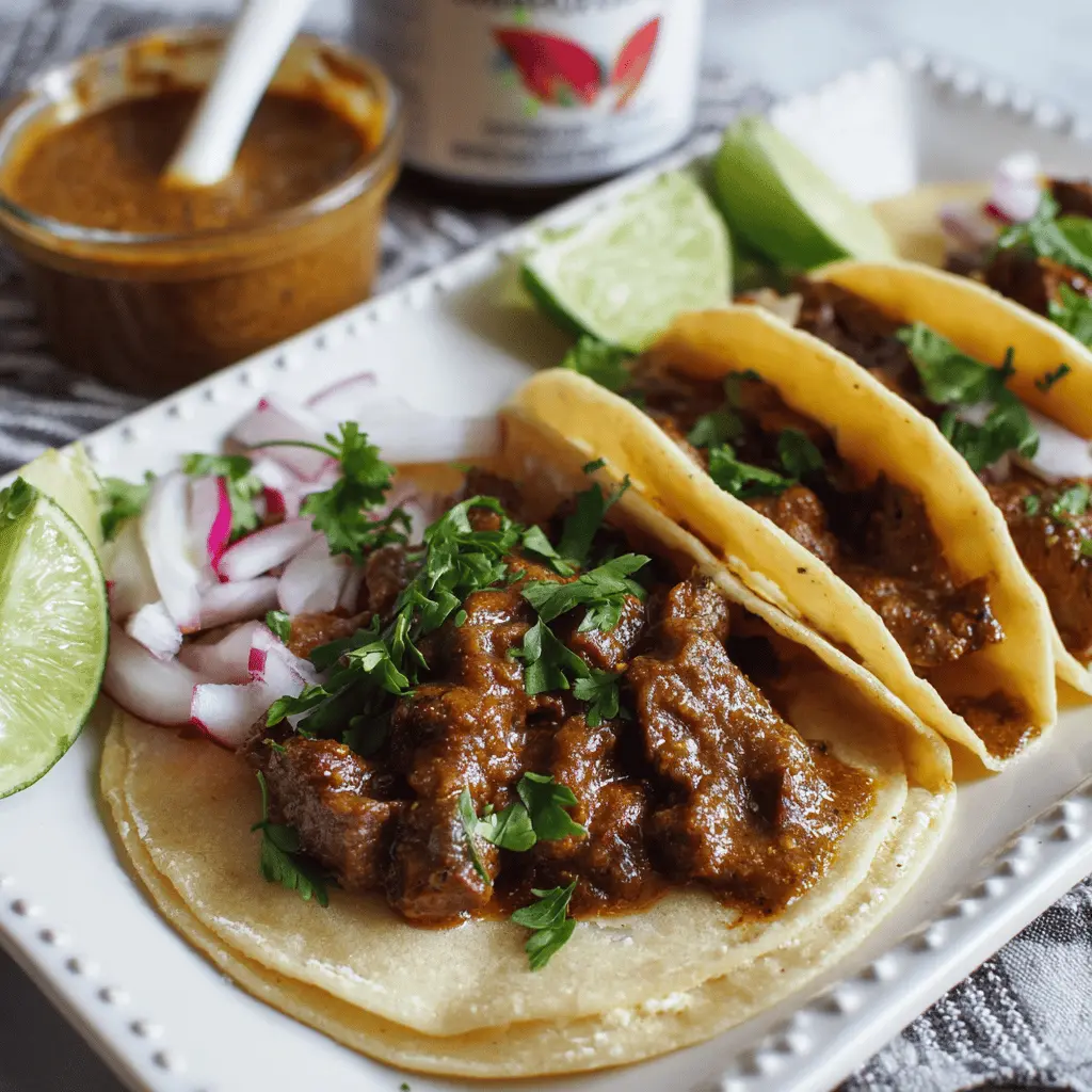 Easy Traditional Carne Guisada Tacos Recipe