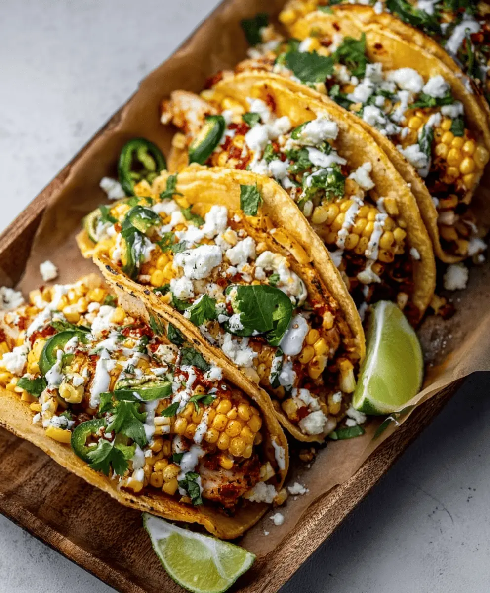 Easy Street Corn Chicken Tacos Recipe
