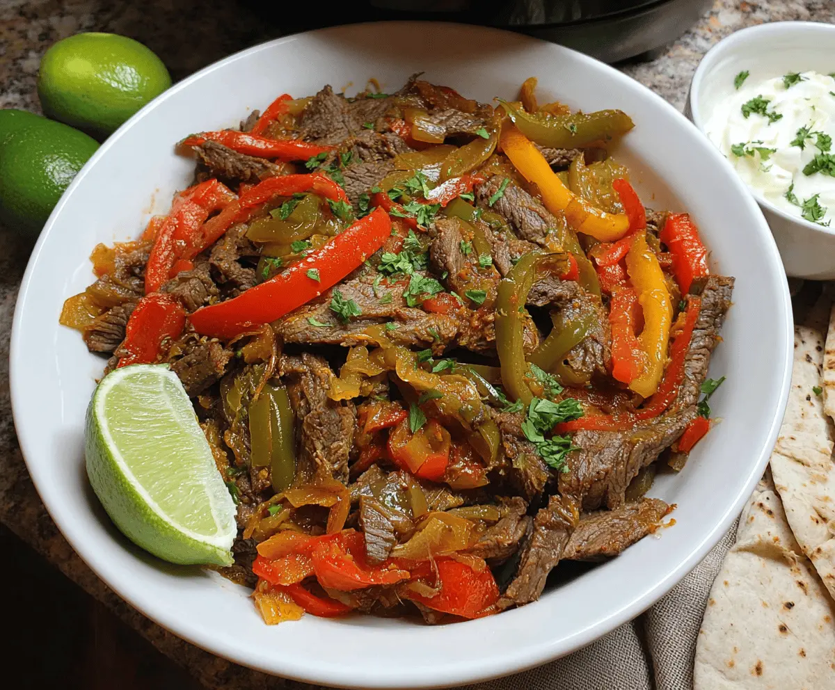 Easy Crock-Pot Steak Fajitas Recipe