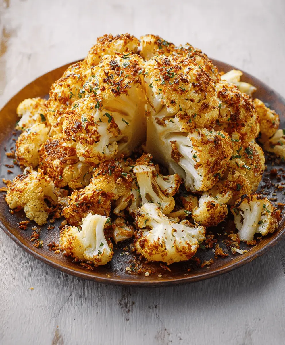 Crispy Parmesan Roasted Cauliflower Recipe