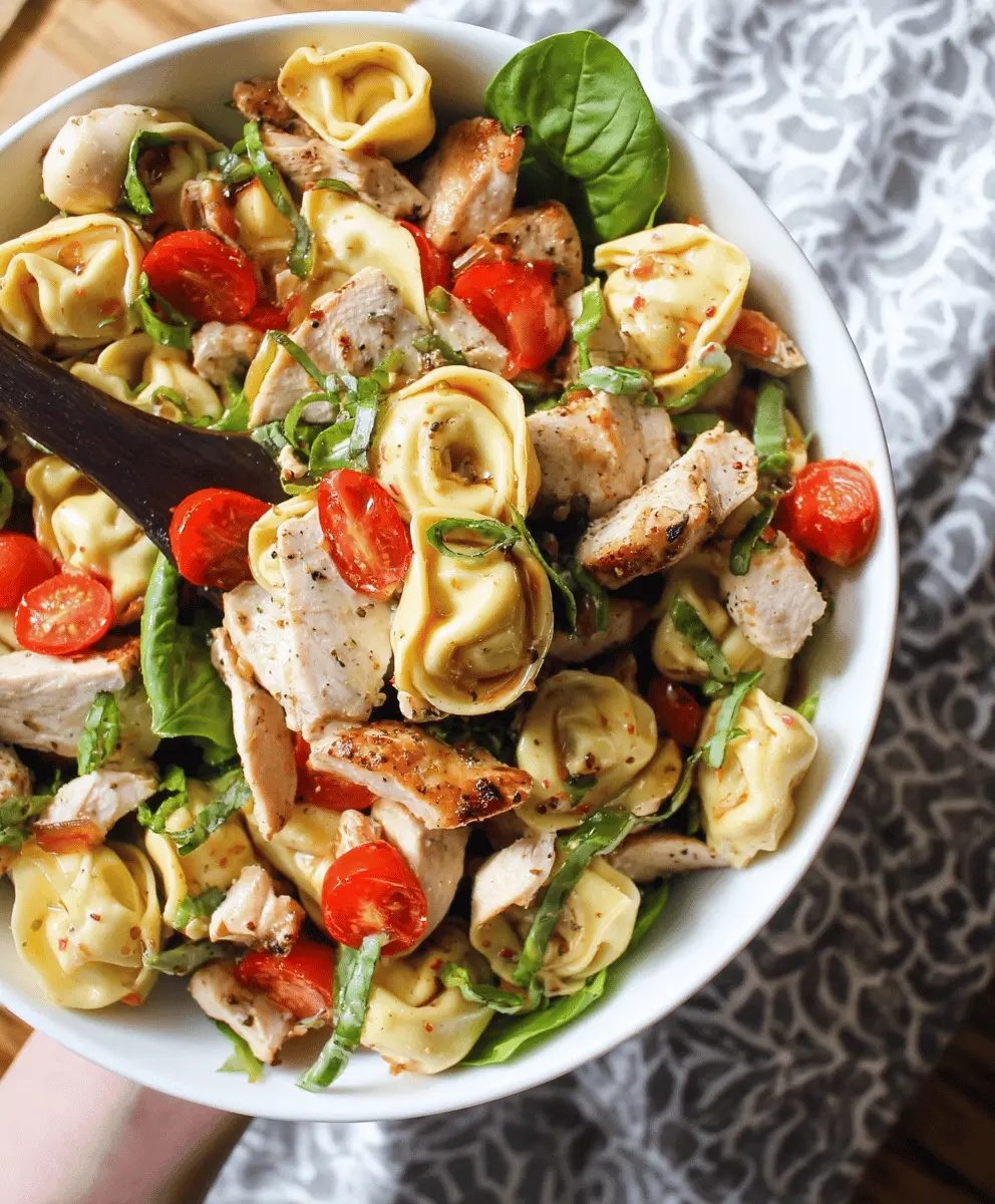 Warm Balsamic Chicken Tortellini Salad Recipe