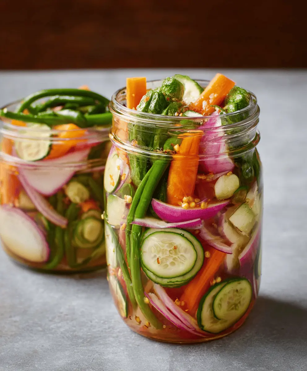 Easy Quick Pickled Vegetables Recipe