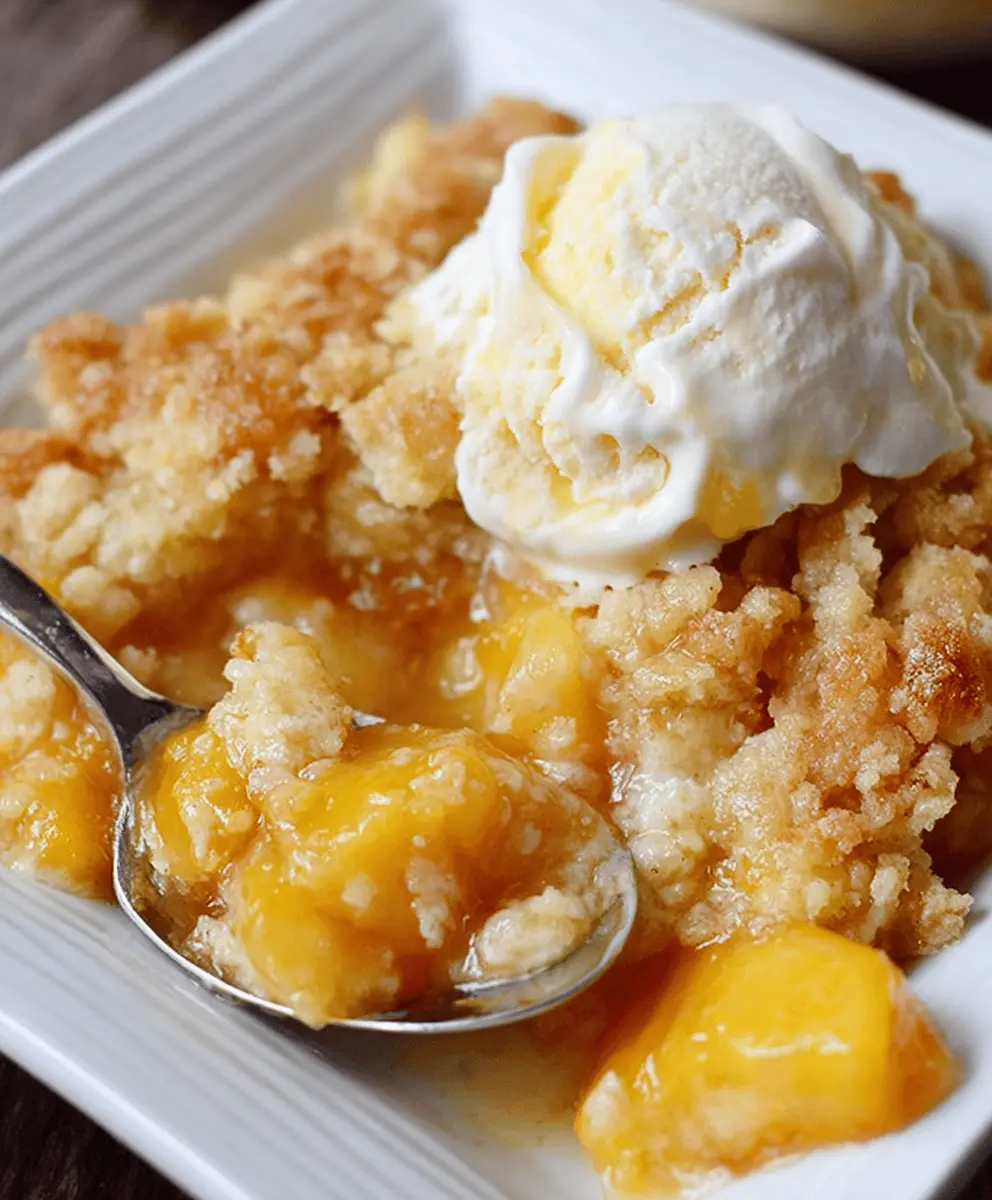 Easy Canned Peach Cobbler Recipe