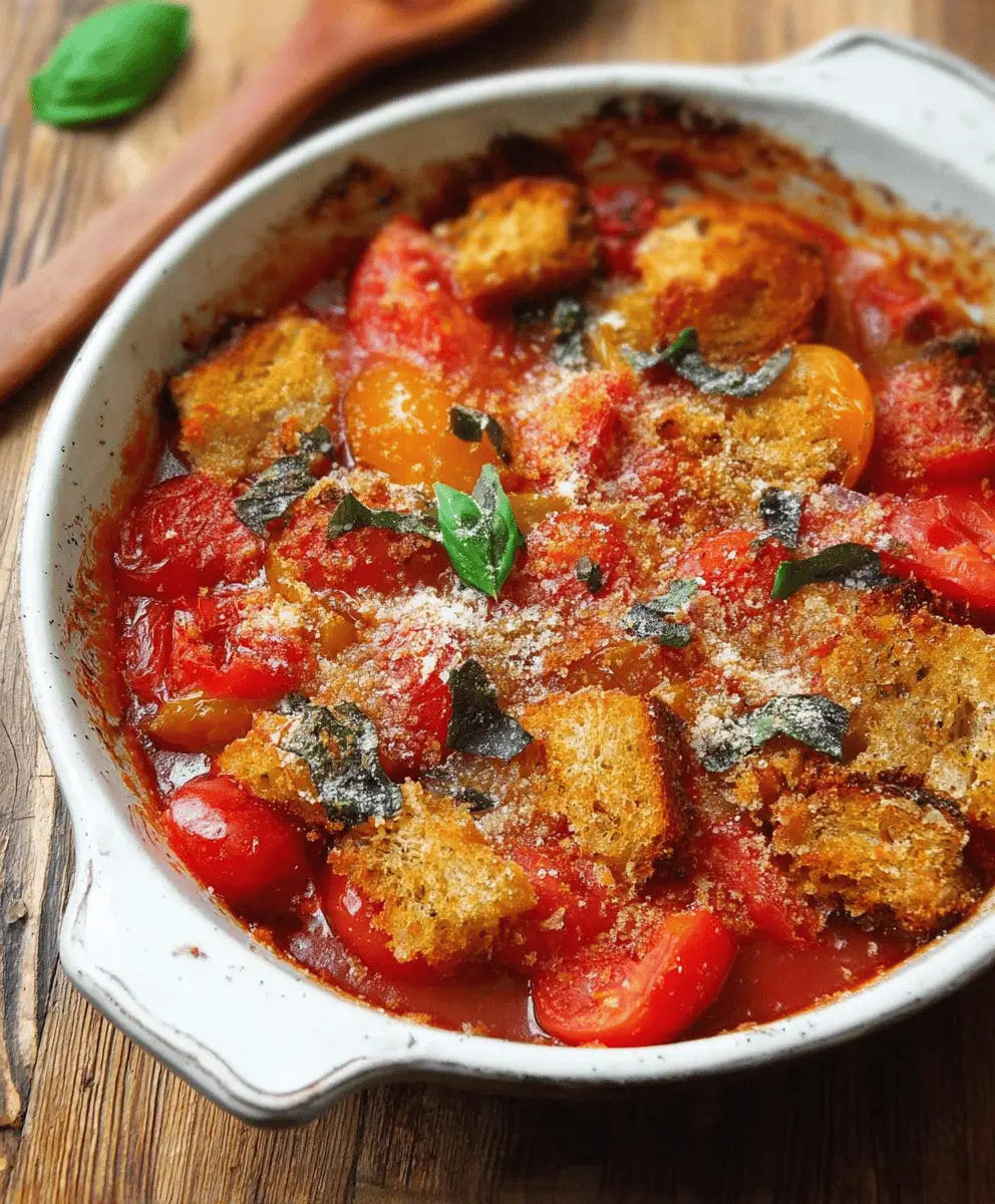 Easy Summer Scalloped Tomatoes With Crunchy Croutons