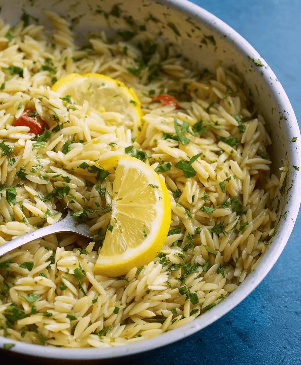 Easy Greek Orzo with Lemon and Fresh Herbs