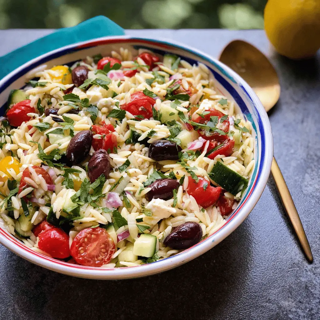 Easy Mediterranean Orzo Salad Recipe