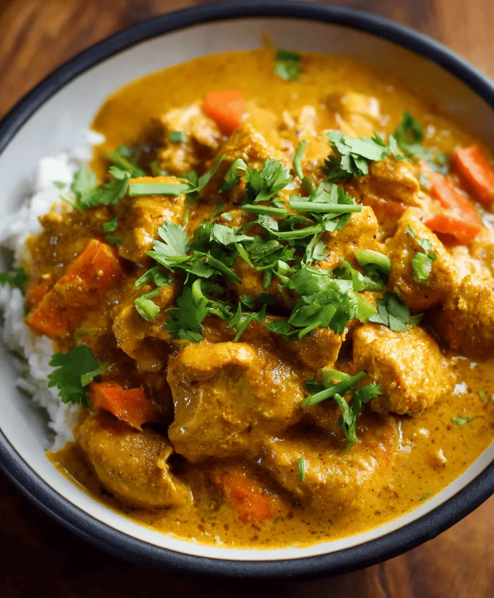 Easy Crockpot Coconut Curry Chicken Recipe