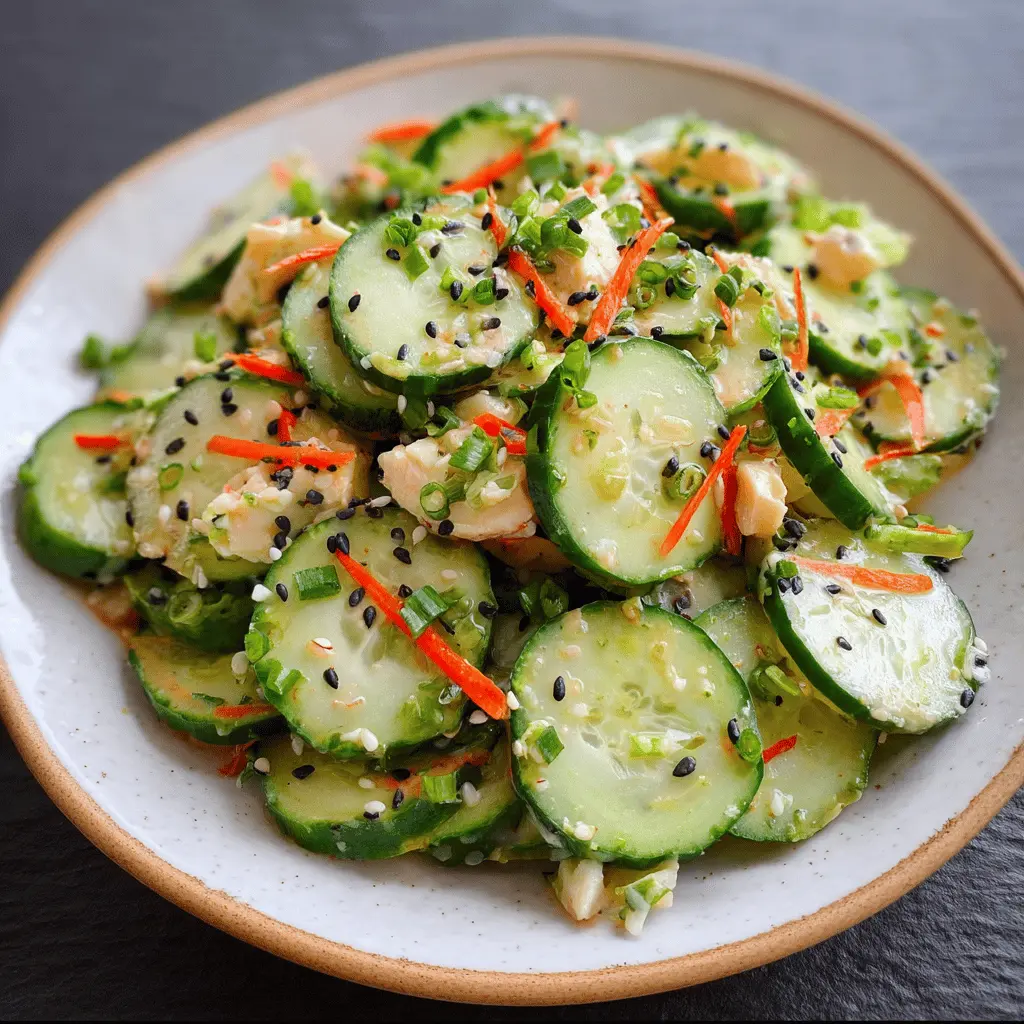 Easy California Roll Cucumber Salad Recipe