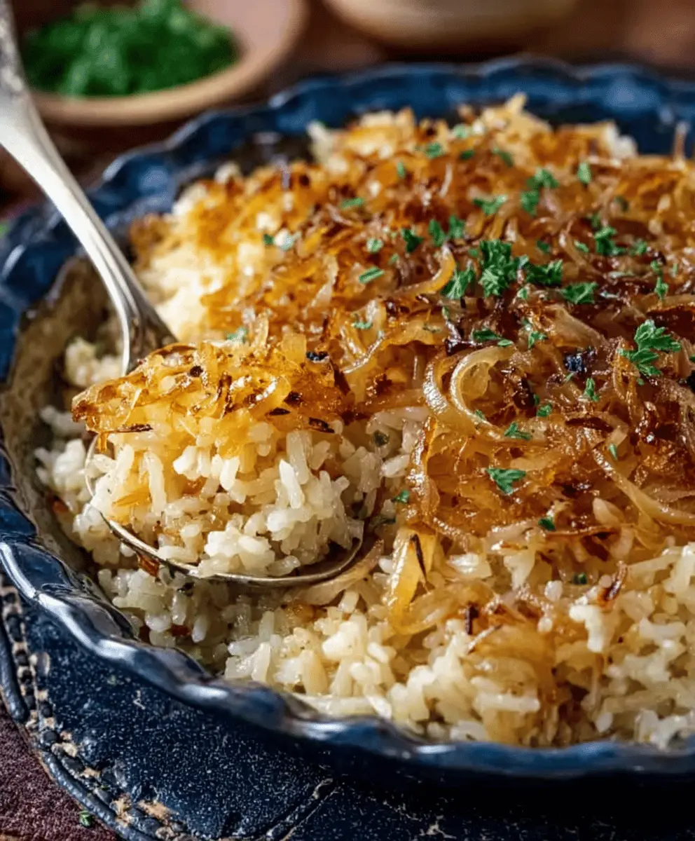 French Onion Butter Rice Recipe for Cozy Comfort