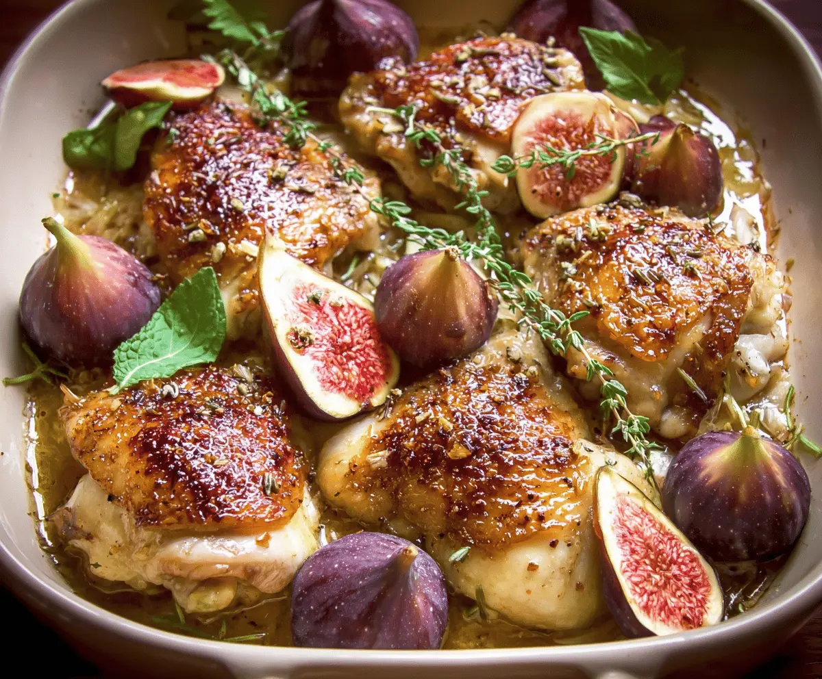 Honey Roasted Chicken with Sweet Figs Recipe