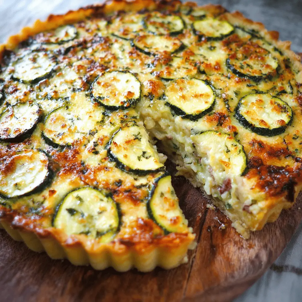 Easy Zucchini Onion Pie Recipe for Summer