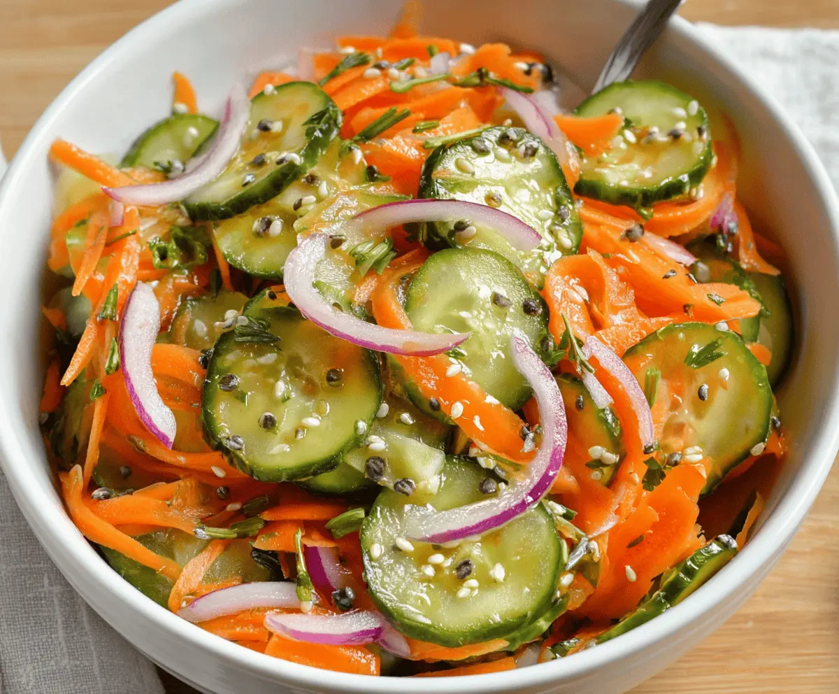Fresh Carrot and Cucumber Salad Recipe