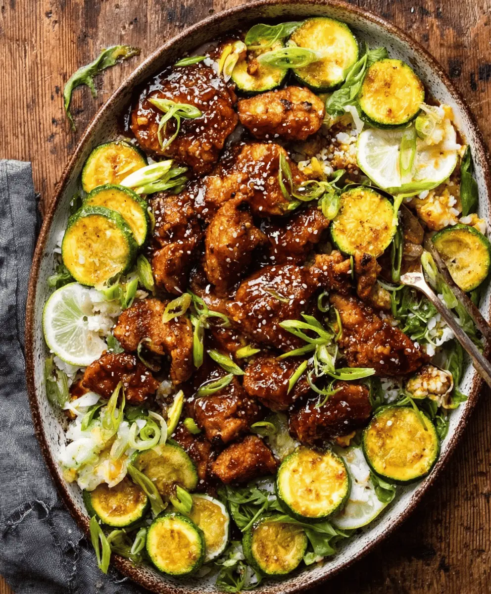 Easy Sheet Pan Hot Honey Garlic Chicken with Zucchini