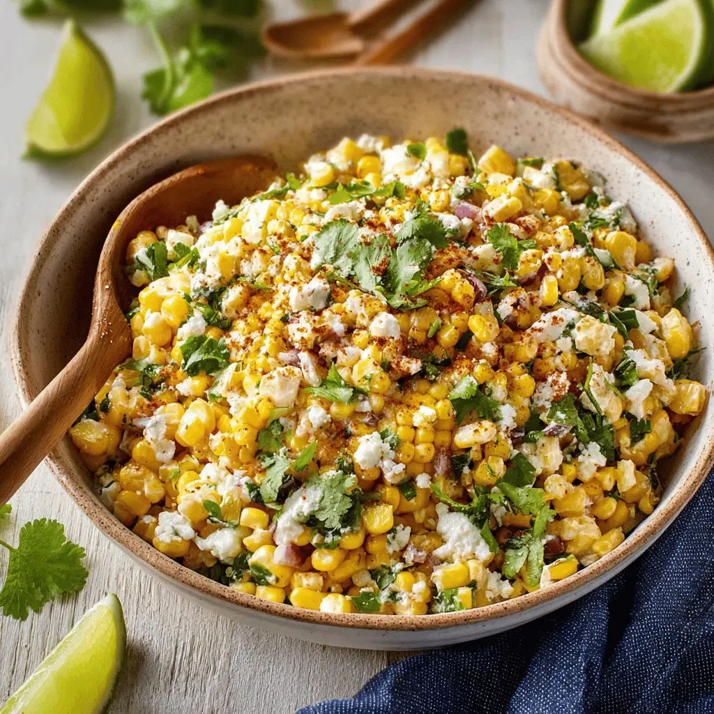 Easy Mexican Street Corn Salad Recipe