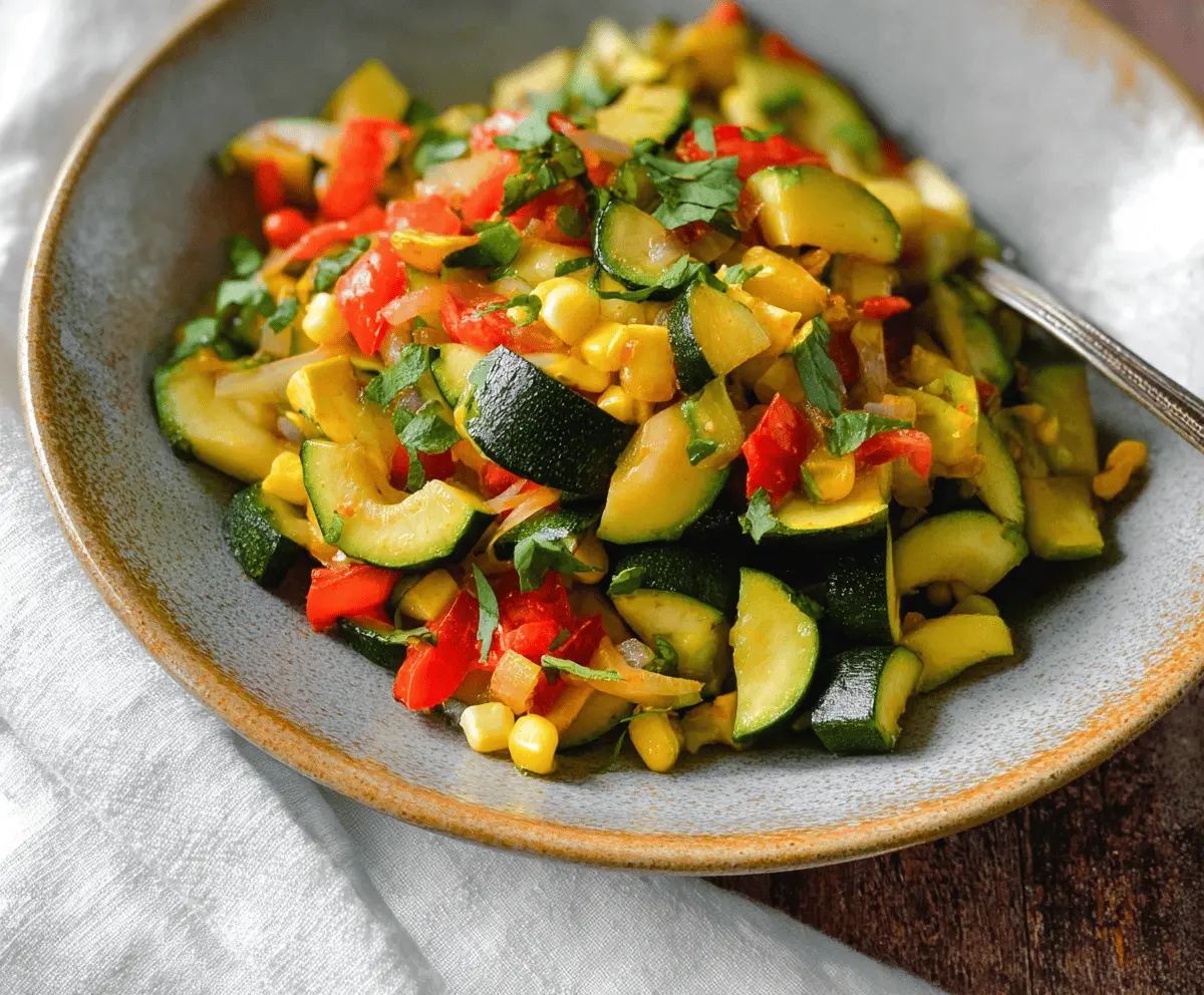 Easy Calabacitas Recipe with Fresh Veggies