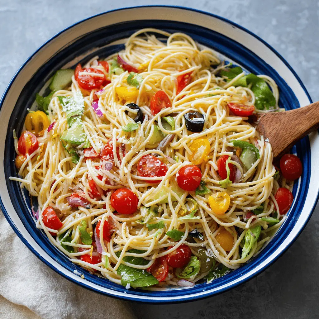 Easy California Spaghetti Salad Recipe