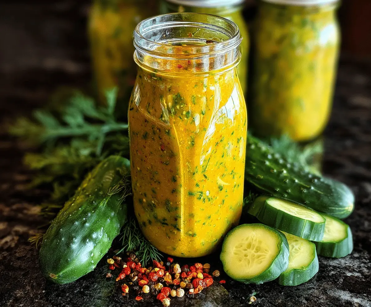 Tangy Dill Pickle Hot Sauce Recipe