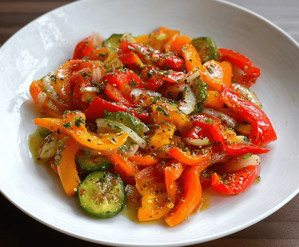 Fresh Sweet Pepper Salad Recipe for Summer