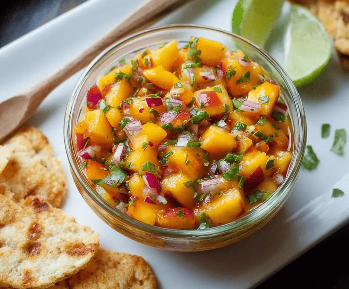 Easy 5-Ingredient Peach Salsa Recipe