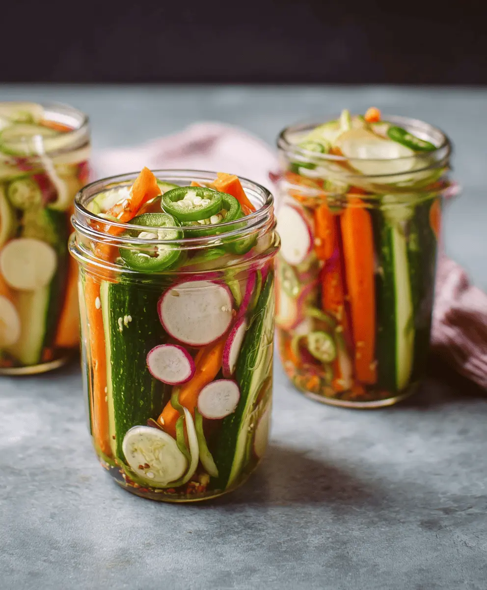 Easy Quick Pickled Vegetables Recipe