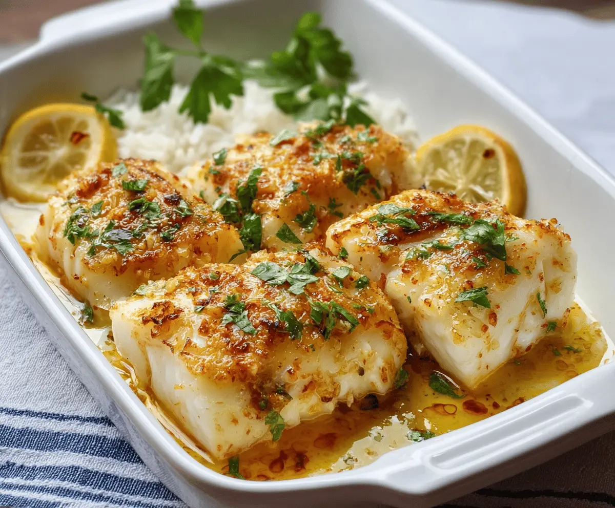 Easy Baked Cod With Lemon and Garlic