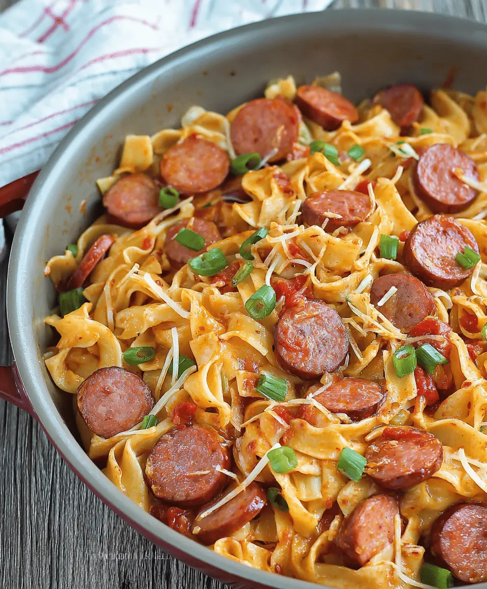 Easy One Pot Kielbasa Pasta Recipe