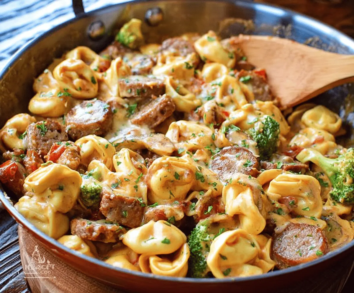 Easy One-Pan Sausage Tortellini Dinner